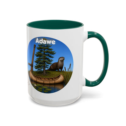 Ottawa Adawe Otter Canoe Mug — Nature Wildlife Coffee Cup (11oz & 15oz)