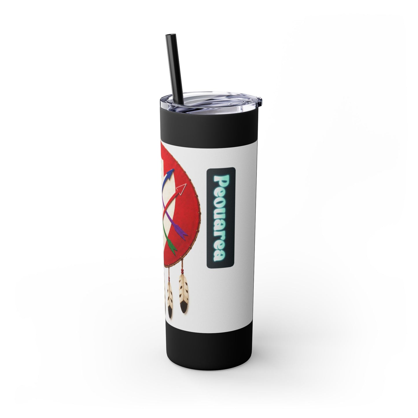 Peoria 20oz Skinny Tumbler with Dreamcatcher Shield Design