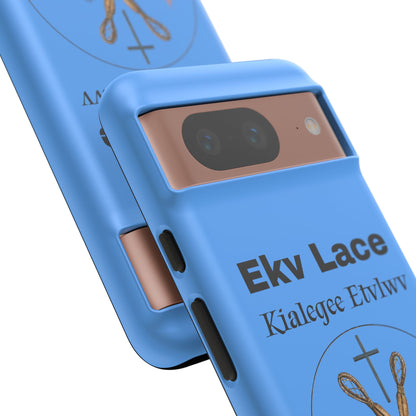 Kialegee Protective Phone Case — Custom 'Ekv Lace' Cross & Campfire Design