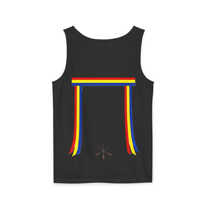 Blue Ribbon Shirt inpired Tank Top — Minimal Rainbow Ribbon Graphic