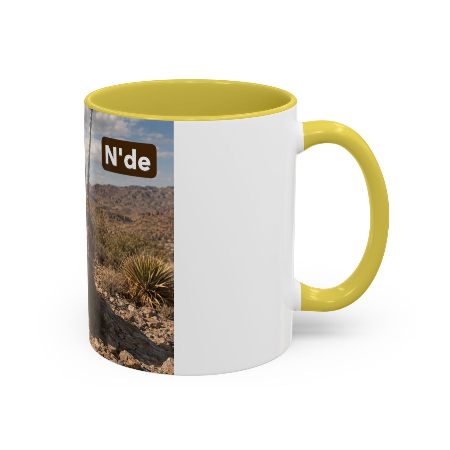 Ft. Sill Apache Desert Scene Coffee Mug — 'N'de' Southwest Landscape 11/15oz