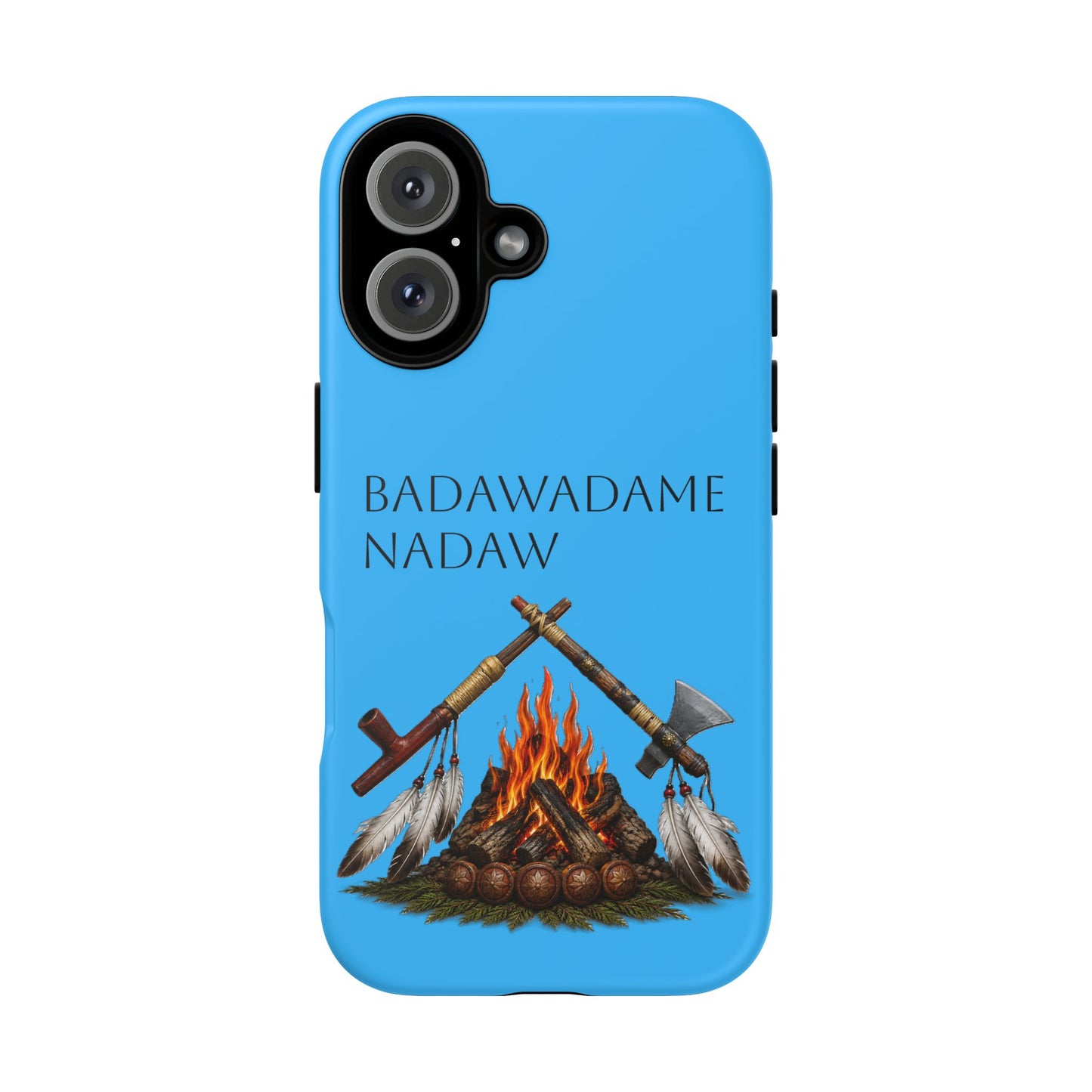 Pottawatomi Tough Cases: 'Badawadame Nadaw' Campfire & Tools Phone Case