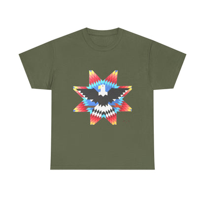Native Star Eagle Graphic Tee with Arrow Backprint