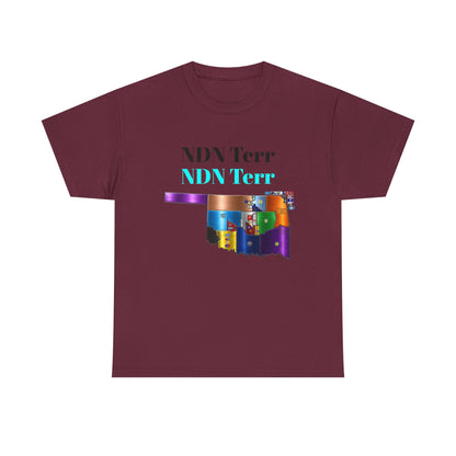 NDN Terr Oklahoma Map Tee — Native Pride Graphic T-Shirt with Arrows