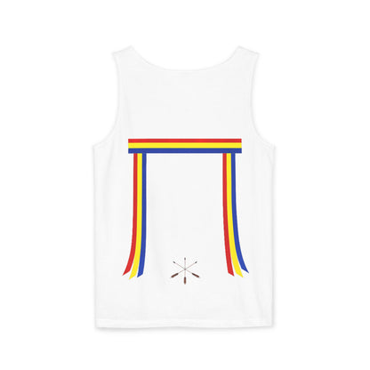 Blue Ribbon Shirt inpired Tank Top — Minimal Rainbow Ribbon Graphic