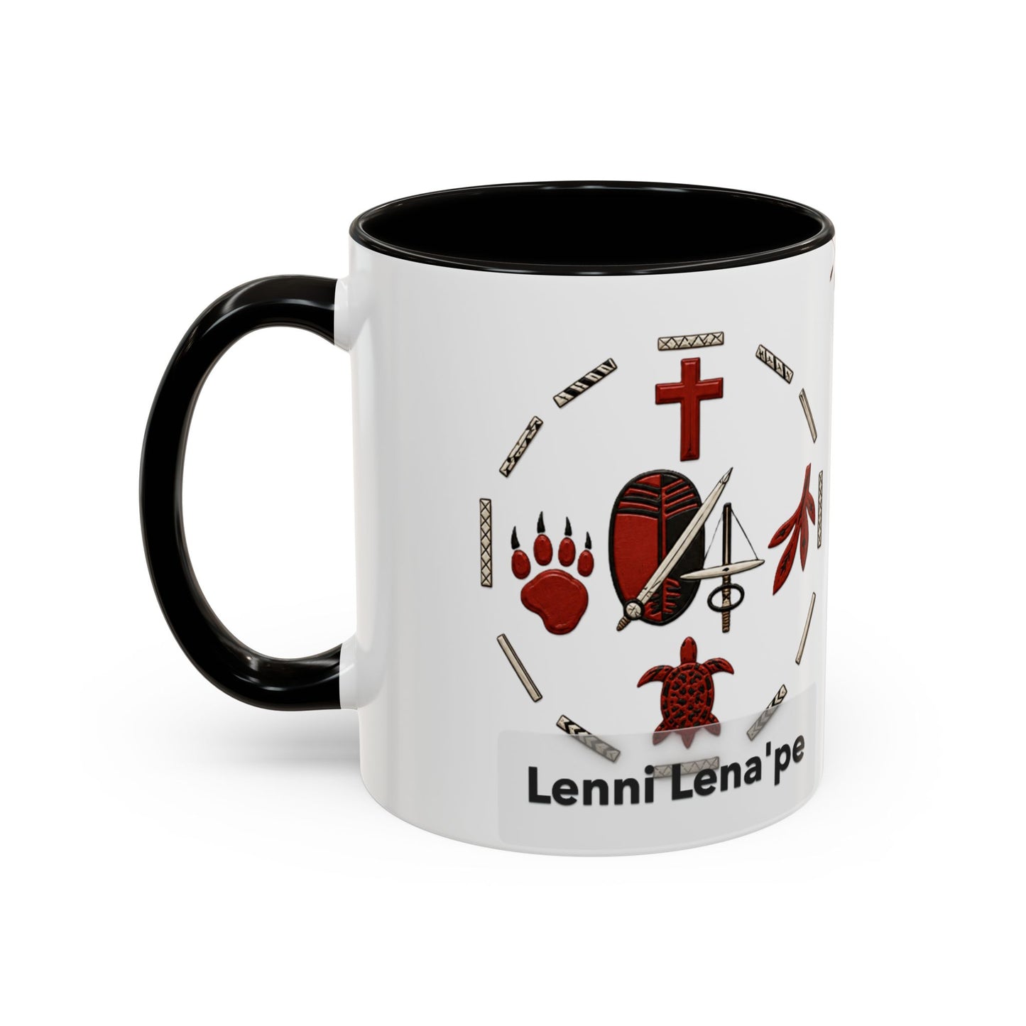Delaware East Lenni Lenape Tribal Ceramic Mug – Native Symbols Coffee Cup (11oz/15oz)