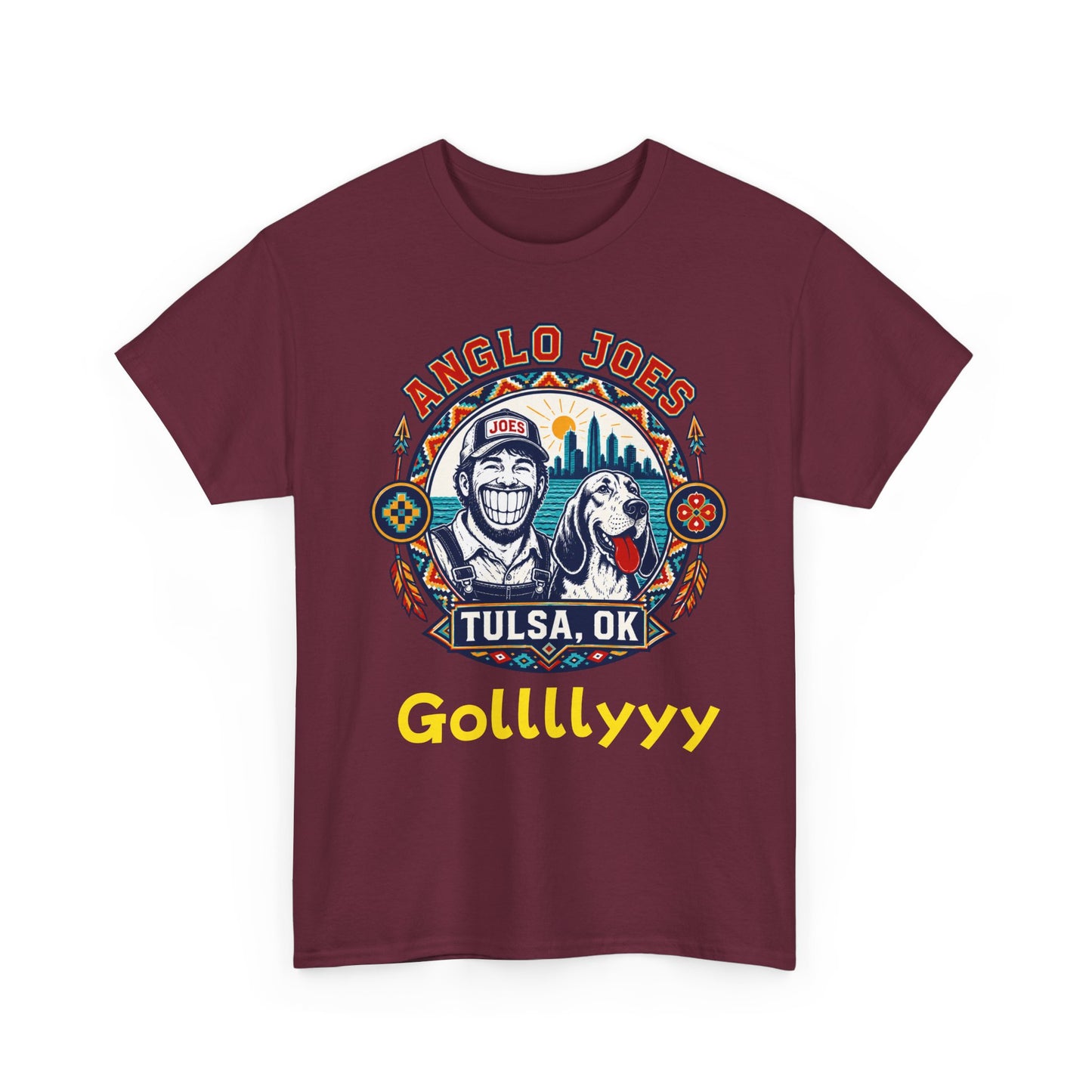 Anglo Joe’s Tulsa Tee Gollllyyyy — 'Gollllyyy' Retro Sports Graphic T-Shirt