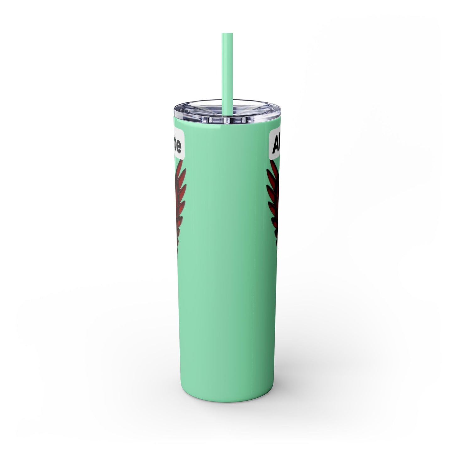 AQ Skinny Tumbler with Straw, 20oz