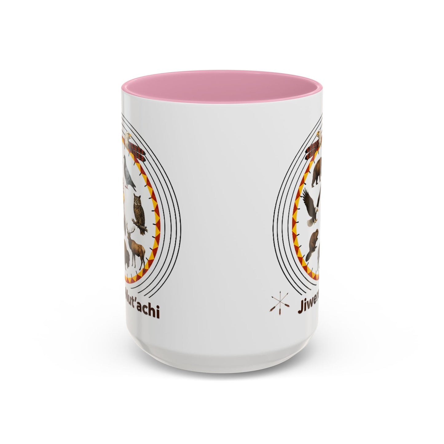 Otoe Missouria Native Animal Circle Mug – 'Jiwere-Nut'achi' Illustrated Coffee Cup (11oz/15oz)