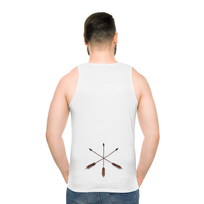 Bighorn Ram Illustration Tank Top — Vintage Mountain Ram Graphic Tank