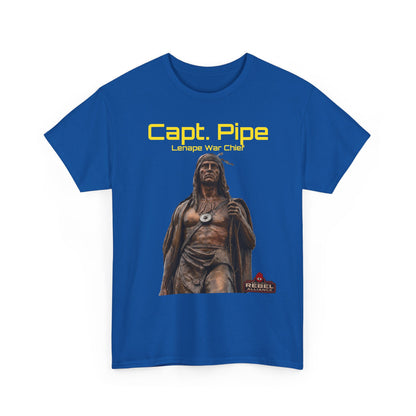 Capt. Pipe Lemape War Chief T‑Shirt — Native Warrior Graphic Tee