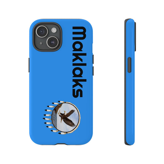 Modoc Blue 'Maklaks' Tough Phone Case with Eagle Drum Design