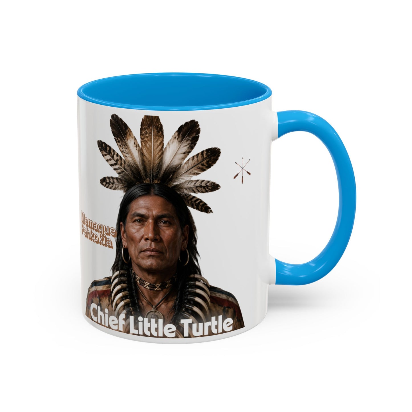 Miami Ceramic Mug — 'Chief Little Turtle' Native Warrior Portrait (11oz & 15oz)