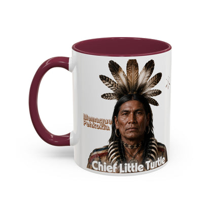 Miami Ceramic Mug — 'Chief Little Turtle' Native Warrior Portrait (11oz & 15oz)