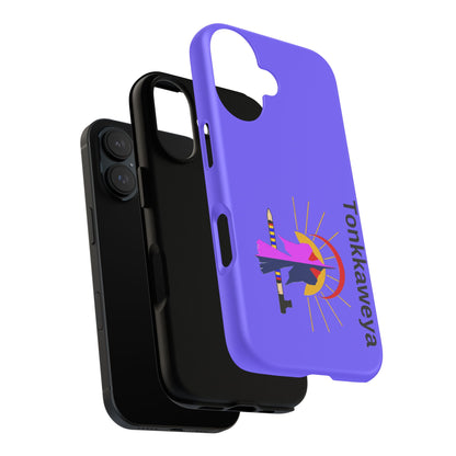 Tonkawa Phone Case — Tonkkaweya Sunrise Design (Protective Purple Hard Shell)