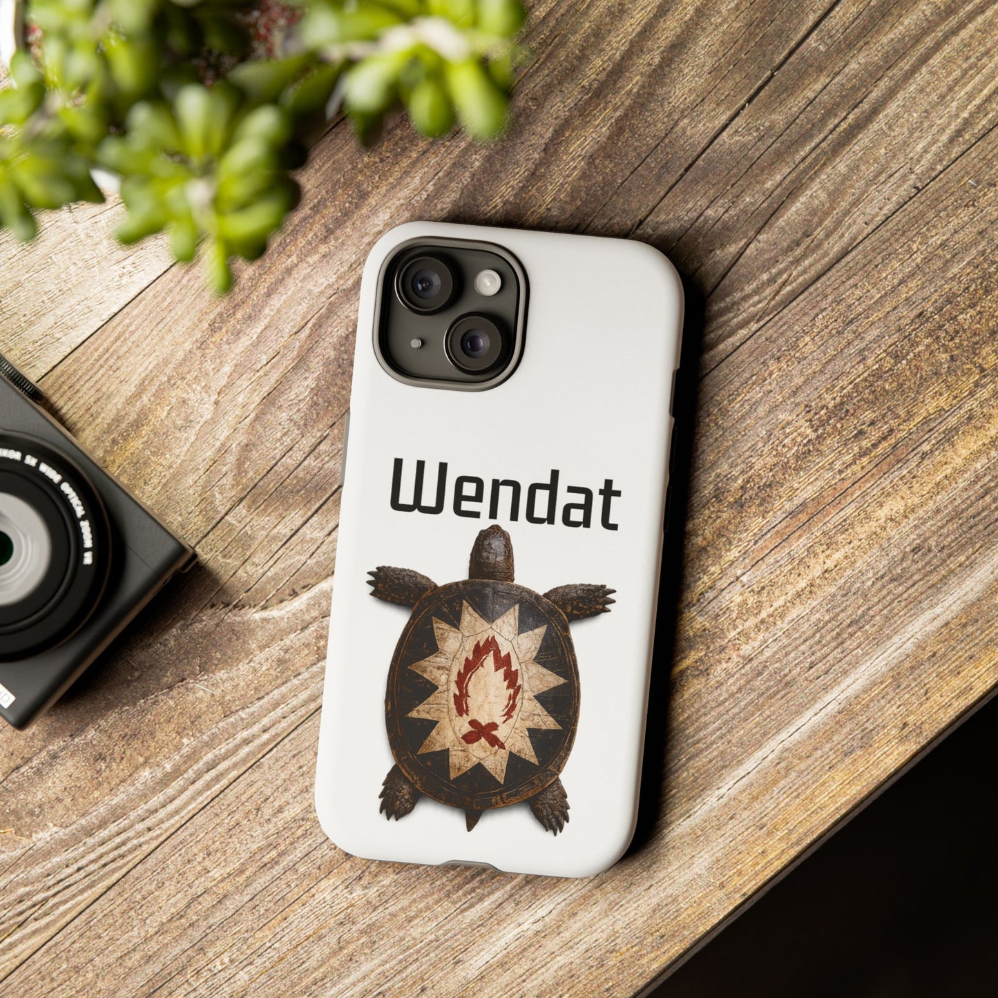 Wyandotte Wendat Turtle Phone Case — Indigenous Turtle Shield Design