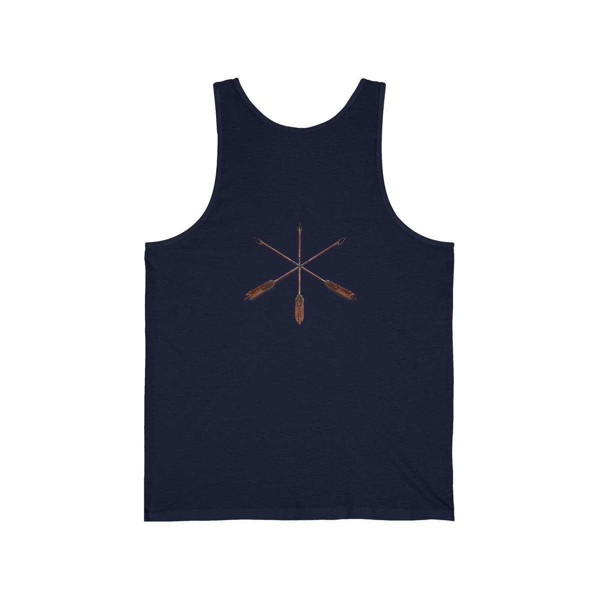 Eagle & Salmon Tank Top — Vintage Patriotic Graphic Muscle Tee