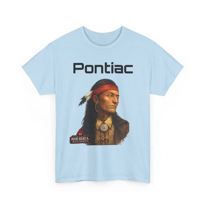 Pontiac Portrait T‑Shirt — Native Chief Graphic Tee
