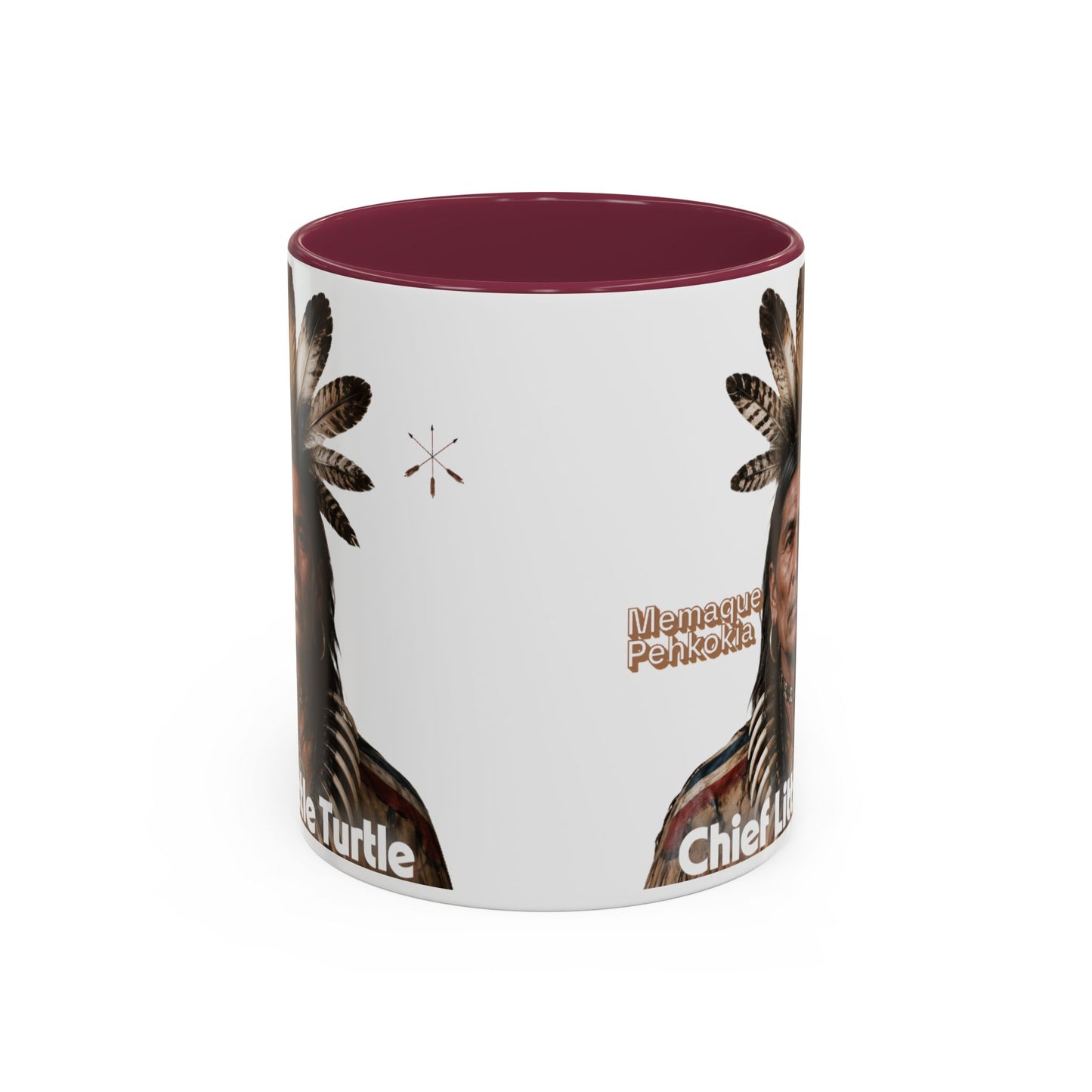Miami Ceramic Mug — 'Chief Little Turtle' Native Warrior Portrait (11oz & 15oz)