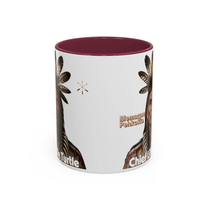 Miami Ceramic Mug — 'Chief Little Turtle' Native Warrior Portrait (11oz & 15oz)
