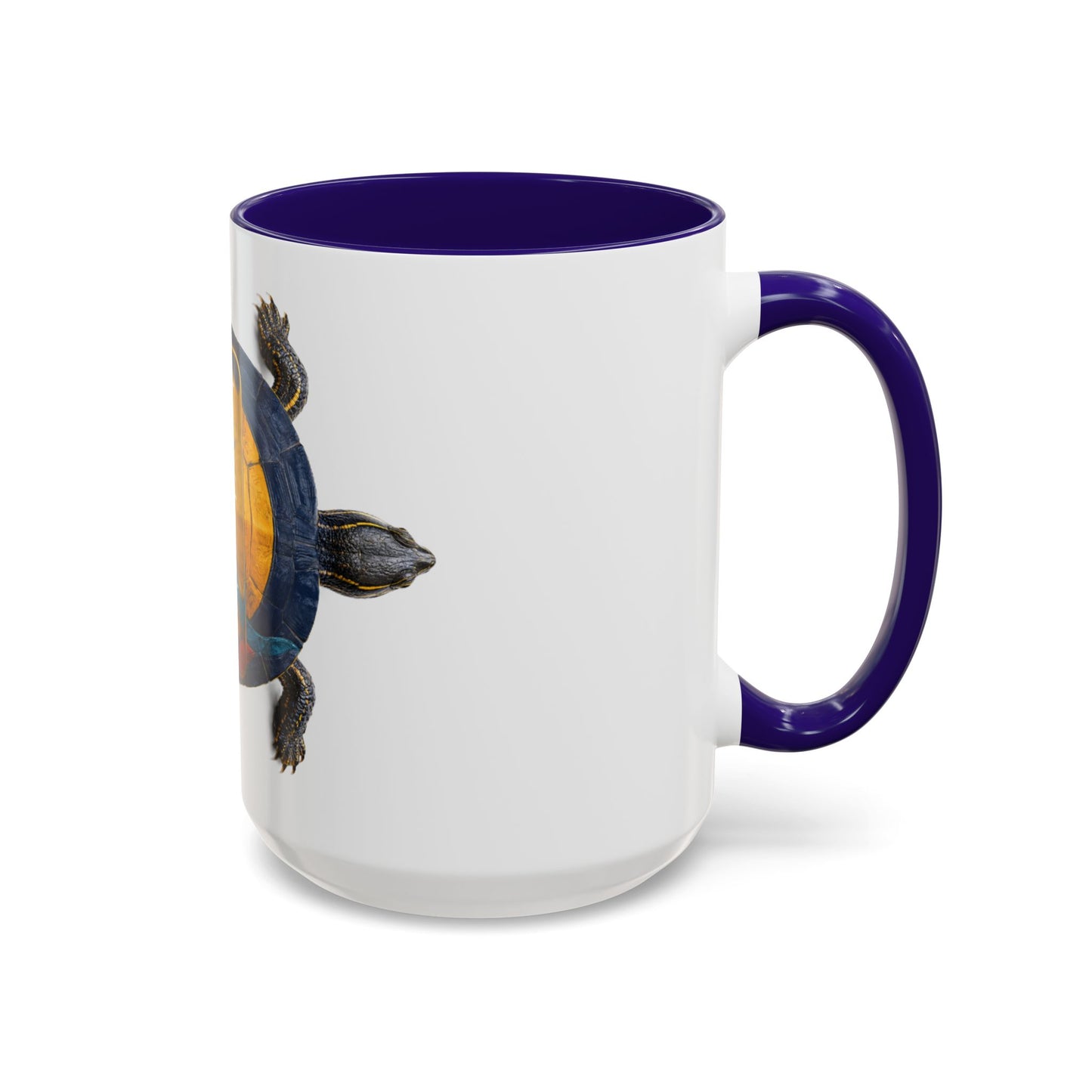 Delaware West Colorful Turtle Coffee Mug — Vibrant Hand-Painted Shell Design (11oz/15oz)