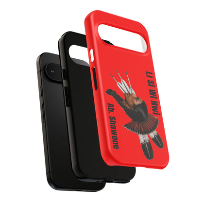 Absentee Shawnee Headdress Phone Case — 'Li Si Wi Ni' Design