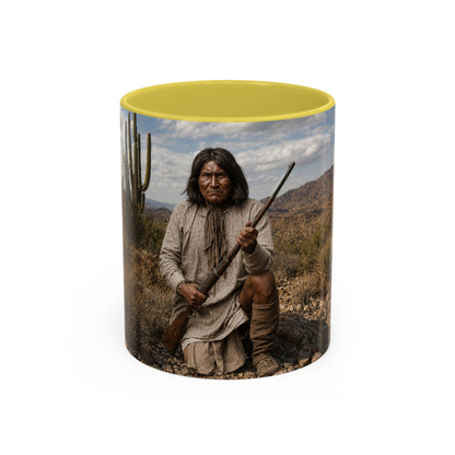 Ft. Sill Apache Desert Scene Coffee Mug — 'N'de' Southwest Landscape 11/15oz