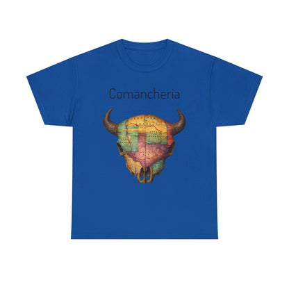 Comancheria Buffalo Skull T-Shirt — Western Map Graphic Tee