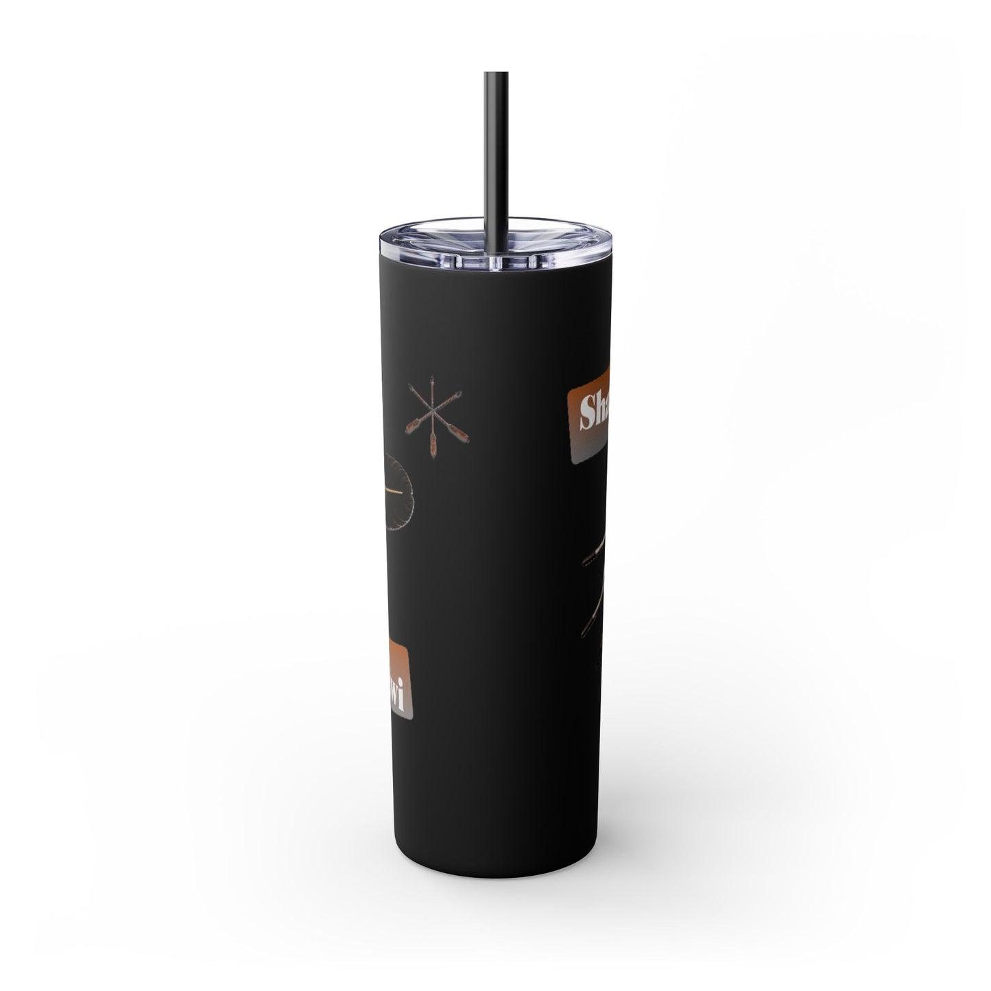 Shawnee Absentee Skinny Tumbler with Straw, 20oz