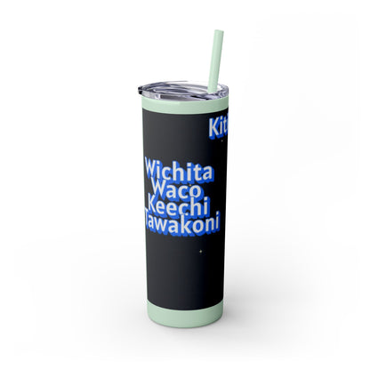 Wichita Skinny Tumbler with Straw, 20oz