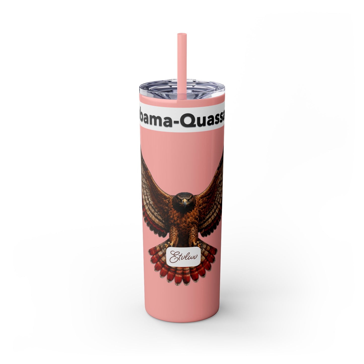 AQ Skinny Tumbler with Straw, 20oz