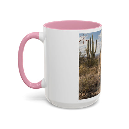Ft. Sill Apache Desert Scene Coffee Mug — 'N'de' Southwest Landscape 11/15oz
