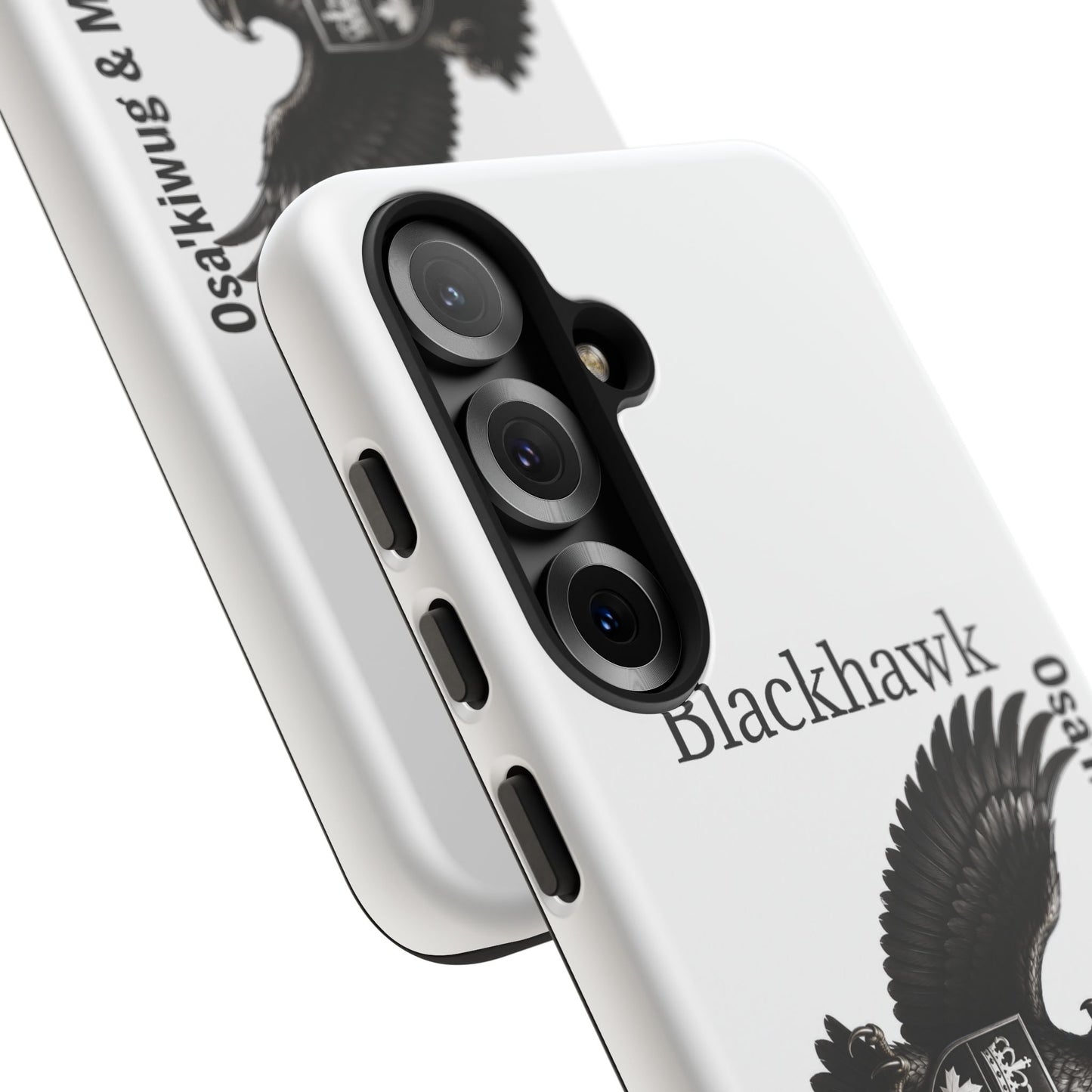 Sac&Fox Phone Case — 'Blackhawk' Raven Crest Protective Tough Case
