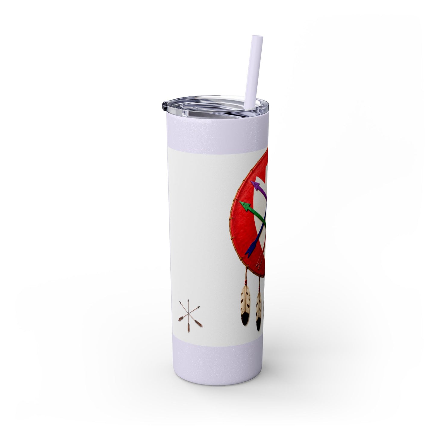 Peoria 20oz Skinny Tumbler with Dreamcatcher Shield Design