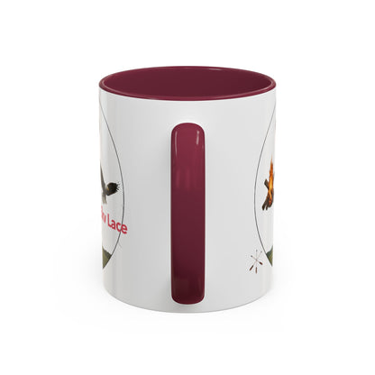 Kialegee Adventure Mug — 'Ekv Lace' Cross, Eagle & Campfire Ceramic Coffee Cup (11oz/15oz)
