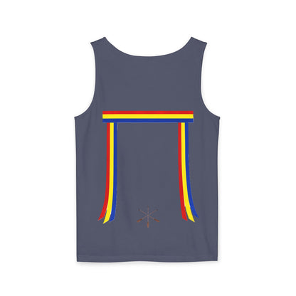 Blue Ribbon Shirt inpired Tank Top — Minimal Rainbow Ribbon Graphic