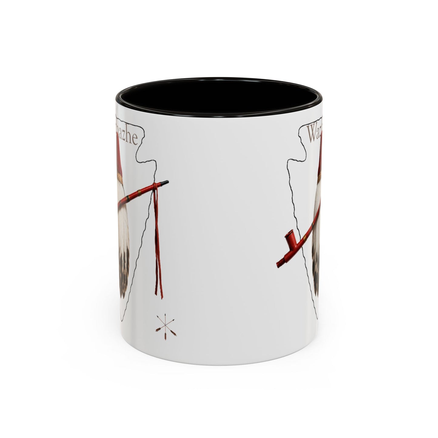 Osage Wazhazhe Tribal Feather Mug (11oz & 15oz) — Native-Inspired Coffee Cup