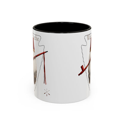 Osage Wazhazhe Tribal Feather Mug (11oz & 15oz) — Native-Inspired Coffee Cup