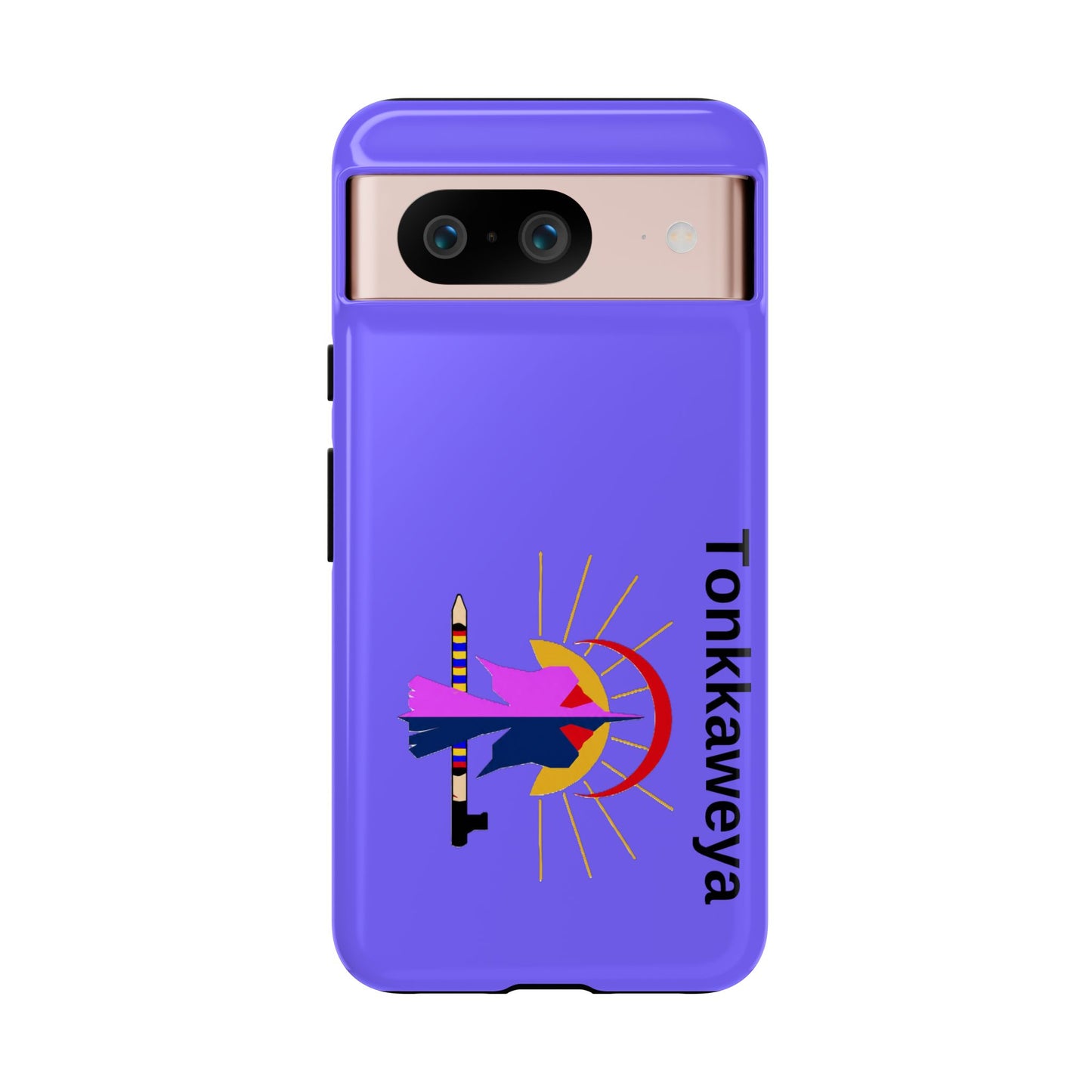 Tonkawa Phone Case — Tonkkaweya Sunrise Design (Protective Purple Hard Shell)