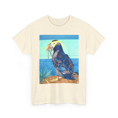 Puffin Beach Tee — Vintage Seaside Bird Graphic T-Shirt