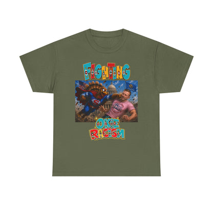 Turkey Fighting Racism Graphic Tee — Bold Retro Photo Design