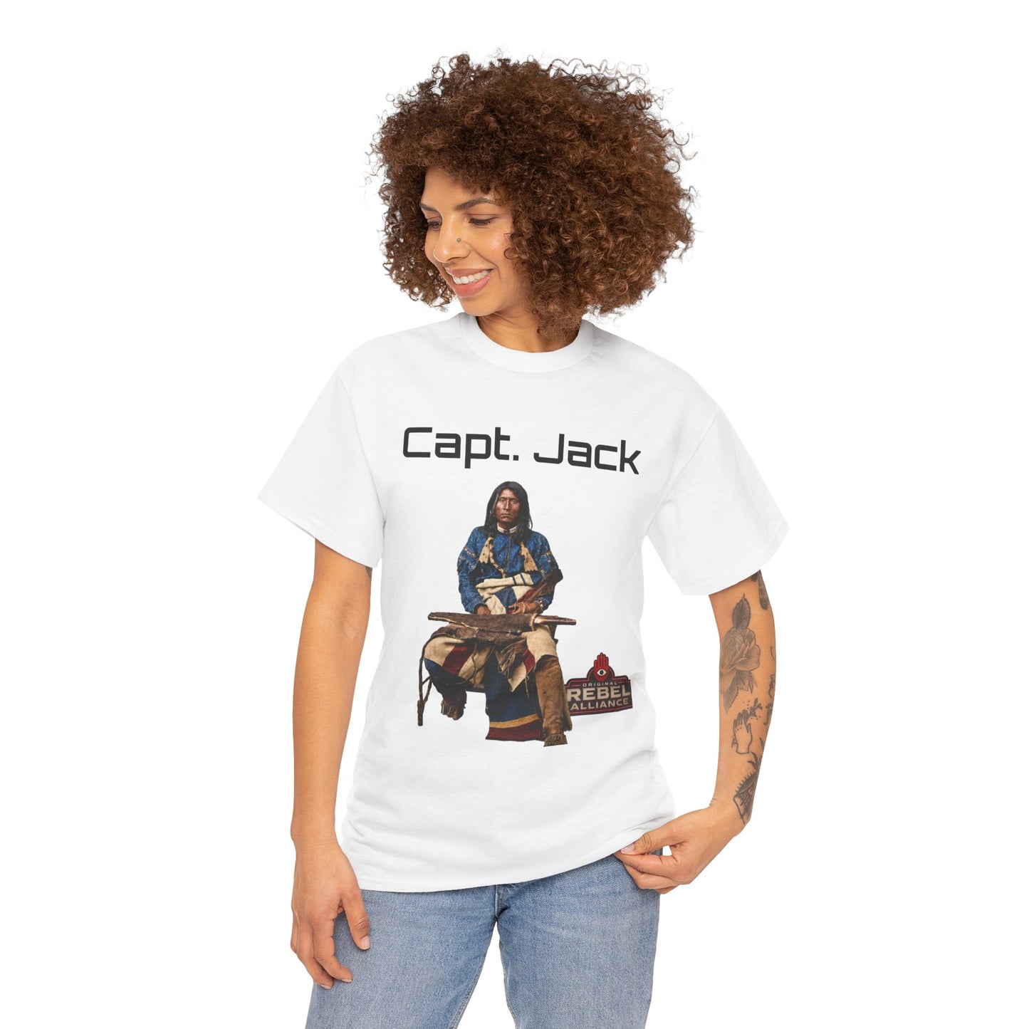 Capt. Jack Graphic Tee — Rebel Archer Vintage Arrow Back Print