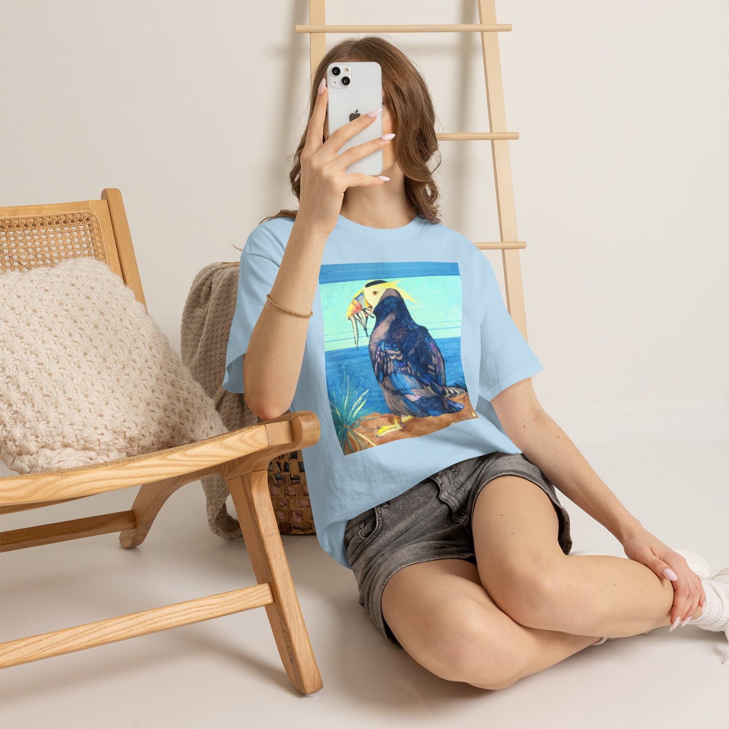 Puffin Beach Tee — Vintage Seaside Bird Graphic T-Shirt