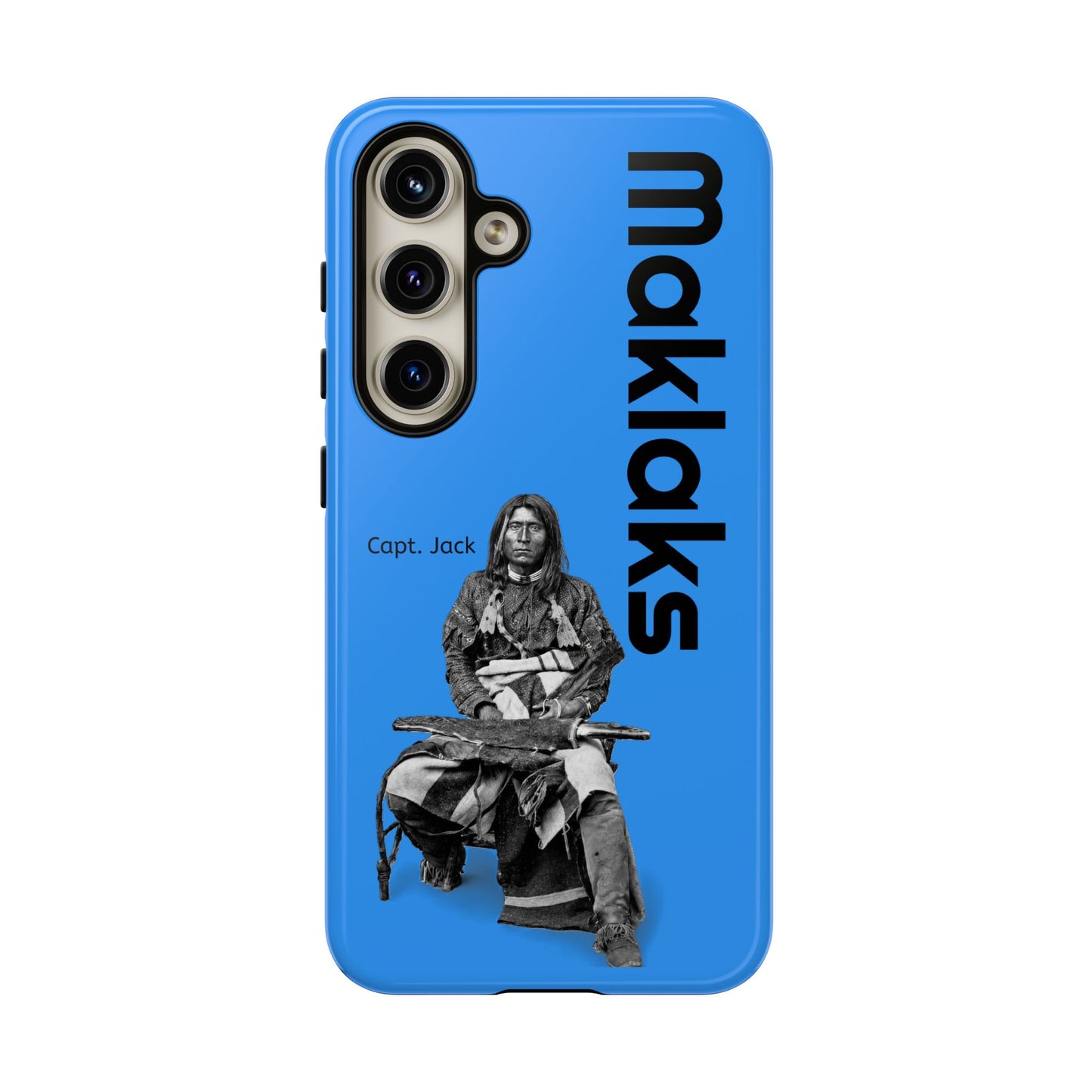Modoc Blue 'Maklaks' Tough Phone Case with Eagle Drum Design