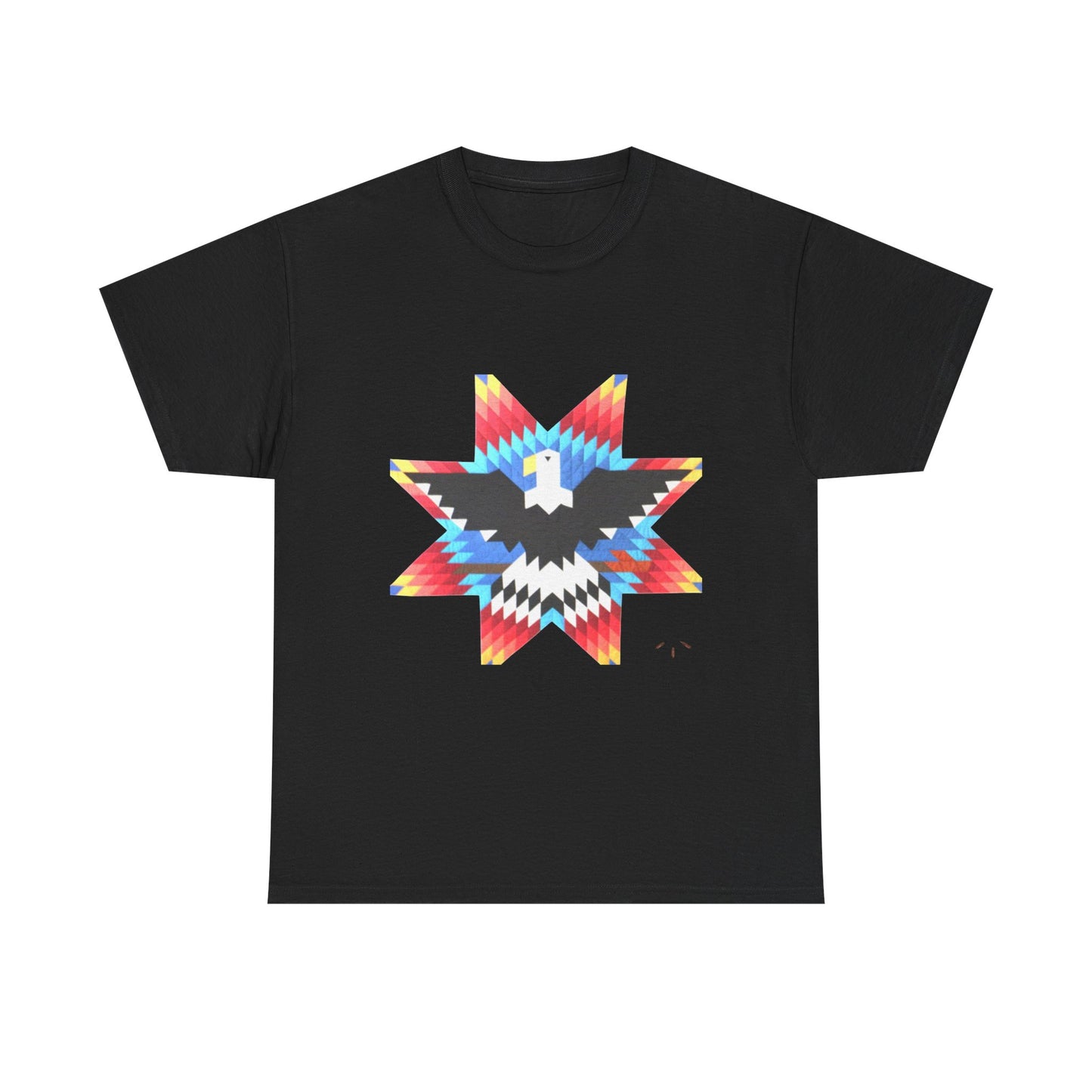 Native Star Eagle Graphic Tee with Arrow Backprint