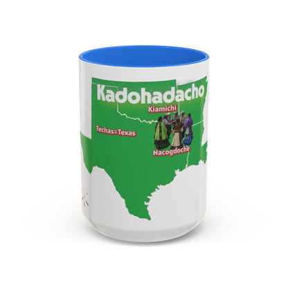 Caddo Kadohadacho Tribal Map Mug — Texas & Nacogdoches Native Pride Coffee Cup (11oz/15oz)