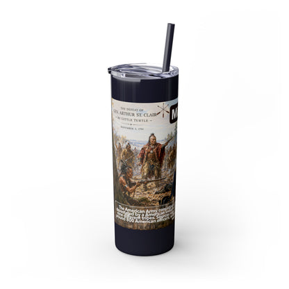 Miami Tribe Historical Skinny Tumbler 20oz — Native American Heritage Travel Cup