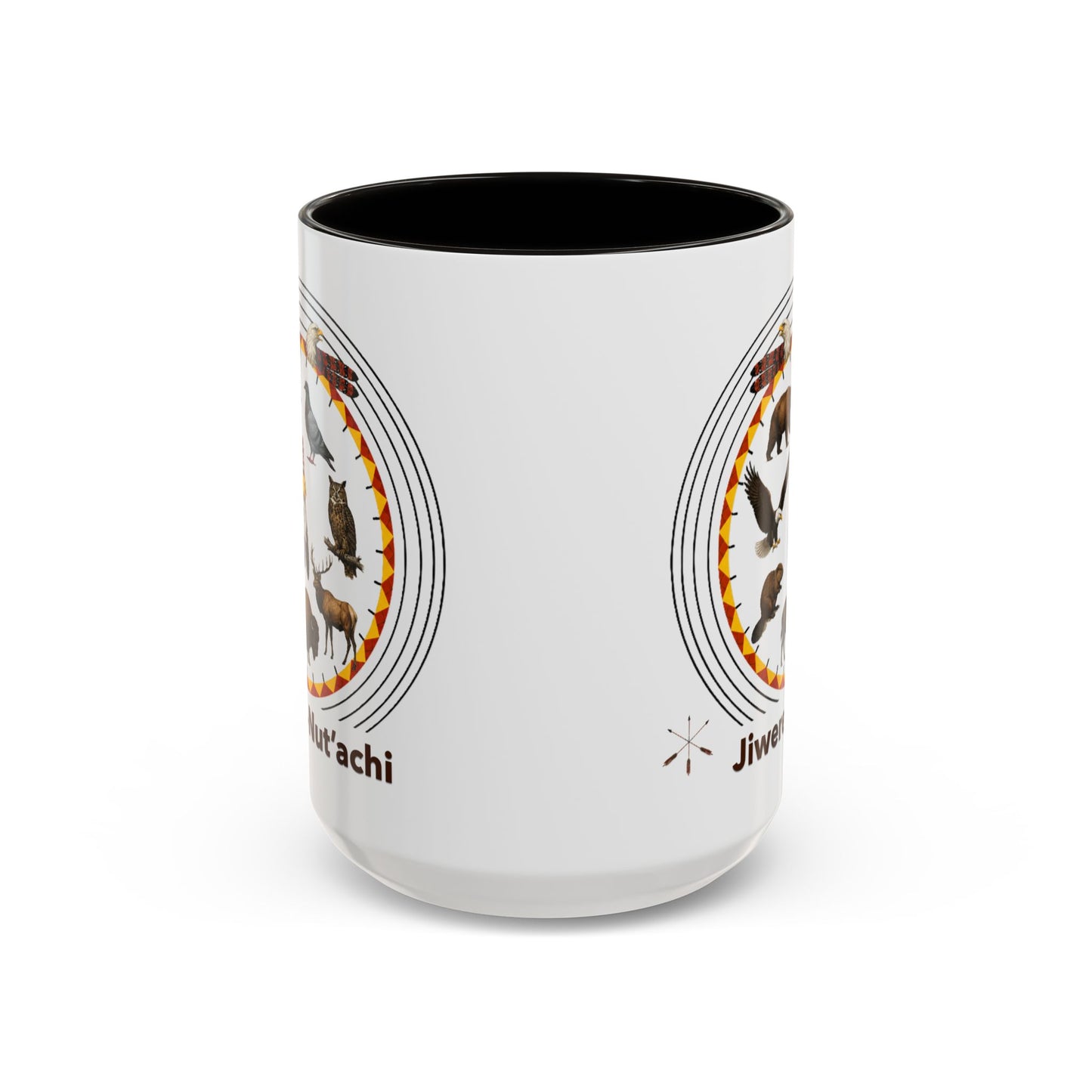 Otoe Missouria Native Animal Circle Mug – 'Jiwere-Nut'achi' Illustrated Coffee Cup (11oz/15oz)