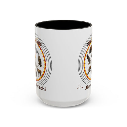 Otoe Missouria Native Animal Circle Mug – 'Jiwere-Nut'achi' Illustrated Coffee Cup (11oz/15oz)