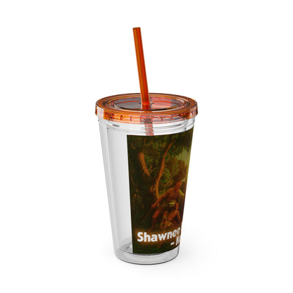 Shawnee N Sunsplash Tumbler with Straw, 16oz